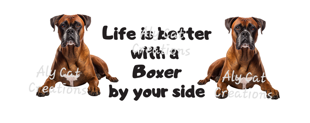 11oz Mug - Life is better - Boxer Dog 2