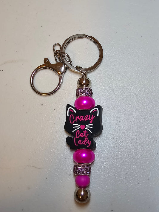 Crazy Cat Lady Key Chain