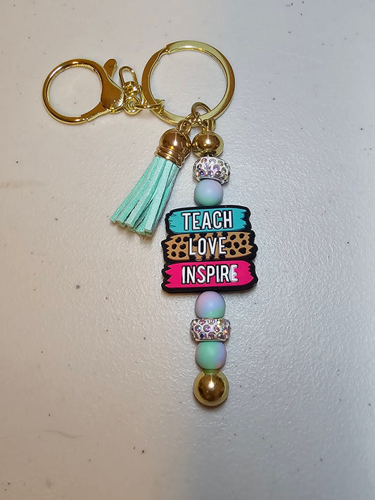 Teach, Love, Inspire Key Chain