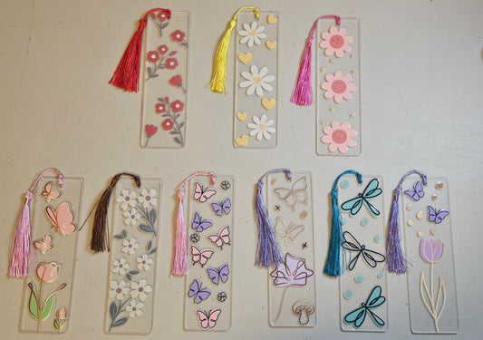 Floral bookmarks