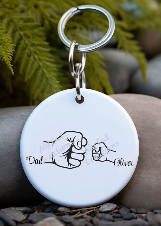 Father and Child/Children key Chain