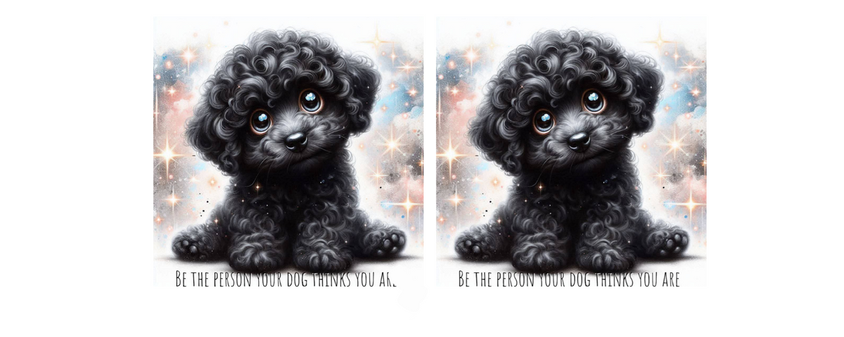 11oz Mug - Be the person - Black Poodle