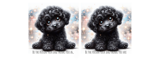 11oz Mug - Be the person - Black Poodle