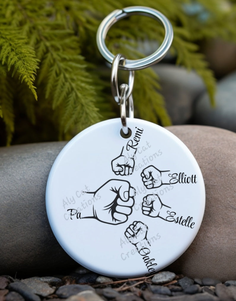 Father and Child/Children key Chain