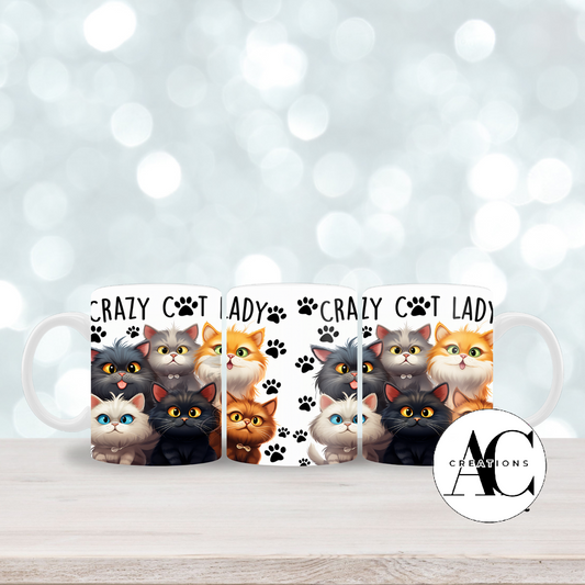 11oz Mug -  Crazy Cat Lady